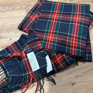 J Crew tartan plaid scarf